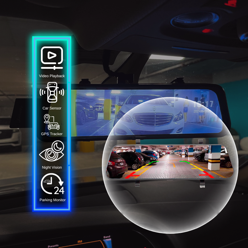 Smart Car Mirror Dash Cam