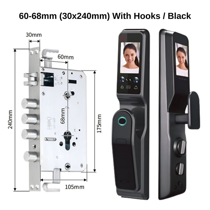 Smart Door Lock Face Recognition Dual Screen